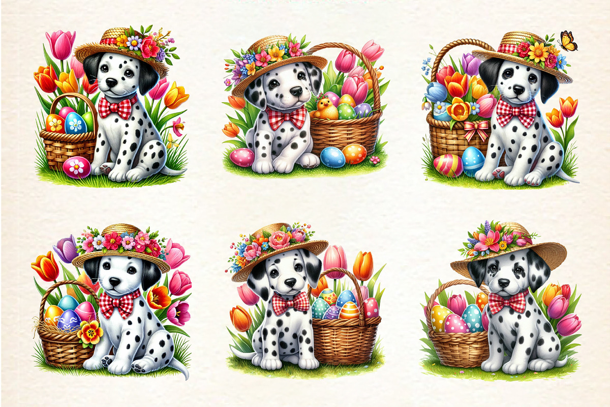Dalmatian puppy dog Clipart, an Illustration by DreamArtGraphic (Photo 3 of 4)