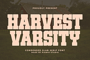 Harvest Varsity - Slab Serif Font, a Slab Serif Font by Pian45 Studio (Thumbnail 1 of 8)