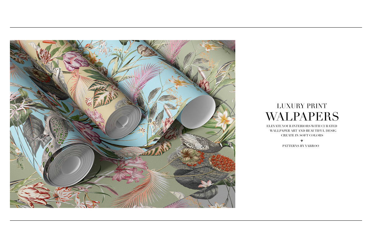 Antique Plumage – Botanical Pattern, a Pattern Graphic by YARROO (Photo 10 of 10)