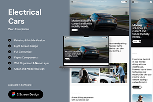 Carsova - Electric Car Landing Page