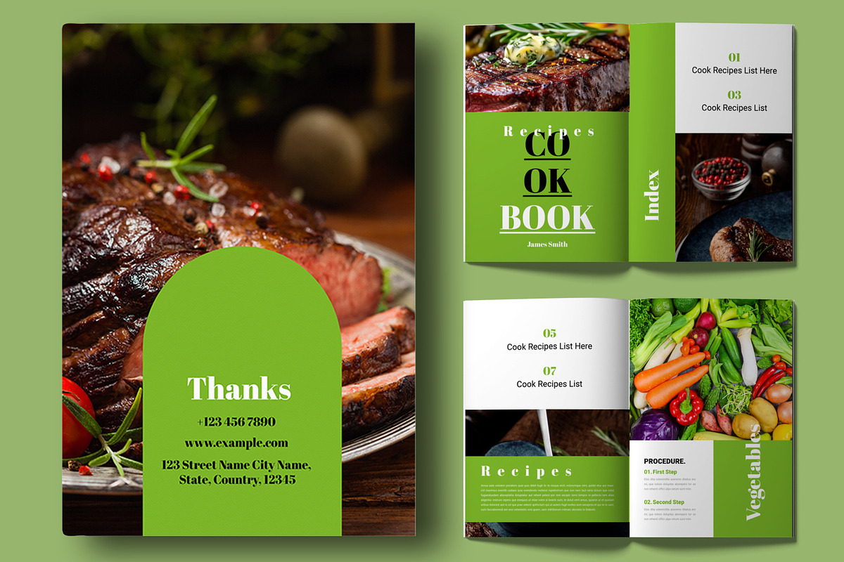 Cook Book Design Layout, a Templates & Theme by MightyDesign (Photo 1 of 7)