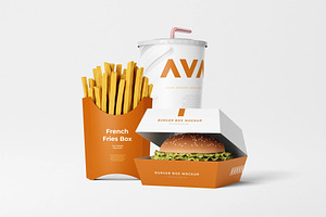 Fast Food Packaging Mockup, a Product Mockup by zpackcreative