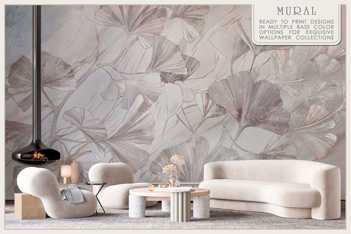 Fresco collection Ginkgo, a Wallpaper Graphic by Natalia0307 (Photo 5 of 17)
