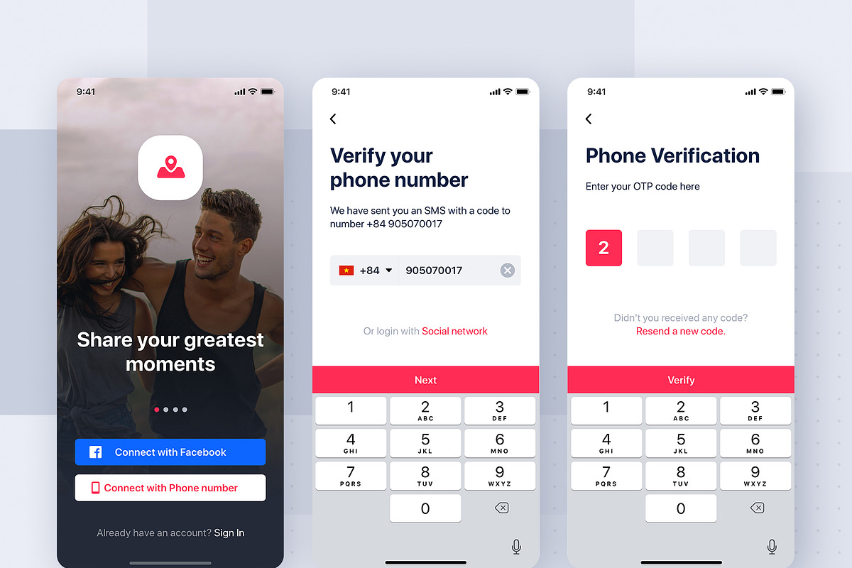 Jazam - Social mobile app UI Kit, an UI Kit Template by hoangpts ...