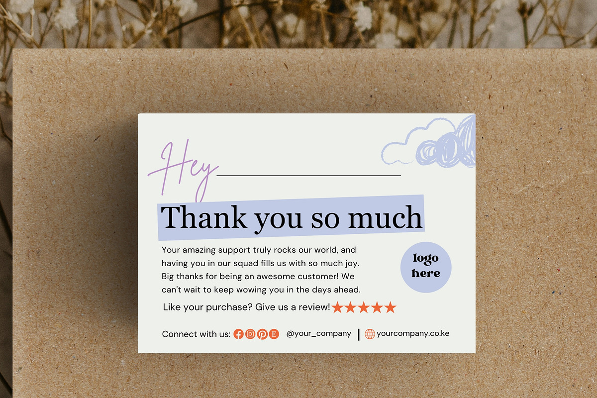 Small Business Thank You Card, a Templates & Theme by Elegant_Studio44 (Photo 3 of 4)