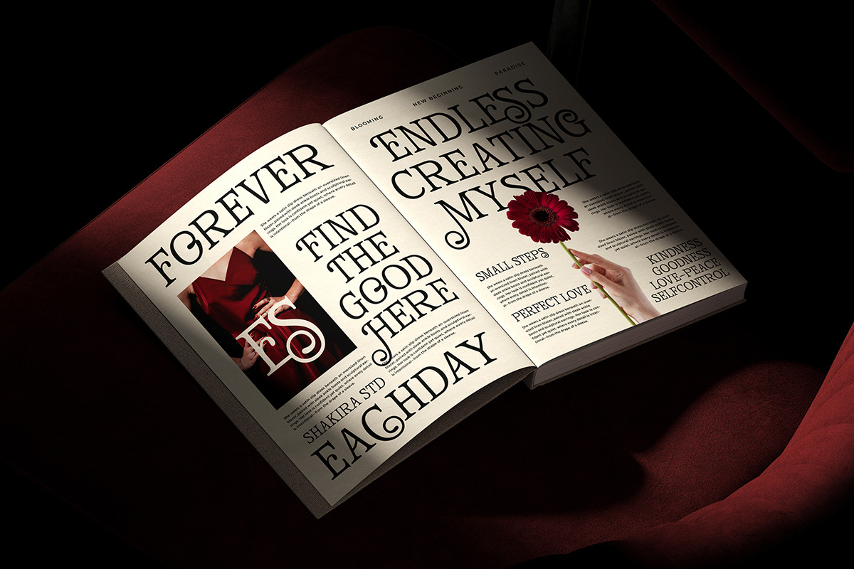 Broadest - Swash Decorative Serif, a Serif Font by Shakira Studio (Photo 7 of 10)