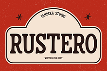Rustero - Western Food Font