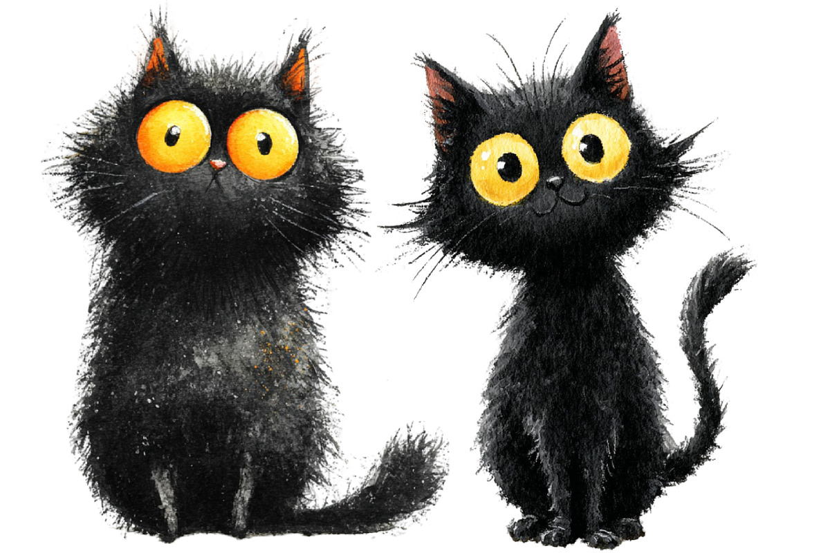 Quirky Cats Clipart, an Illustration by Designworld (Photo 4 of 6)