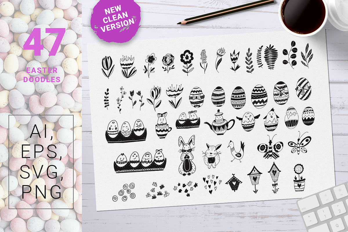 Fresh Eggs - Easter design kit, an Object Graphic by Gray Cat Graphics (Photo 7 of 15)