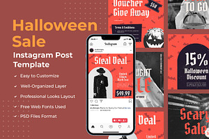 Halloween Sale Instagram Post