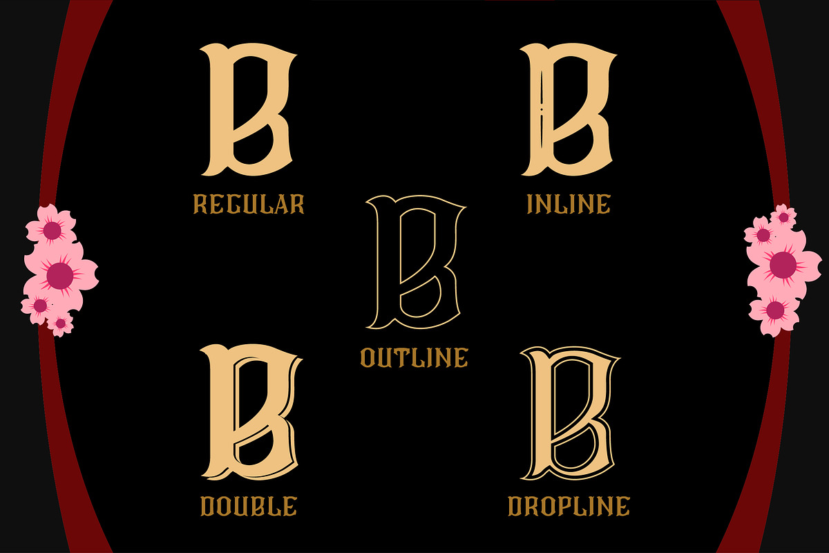 CS Roger 5 Fonts + Ornaments preview 2