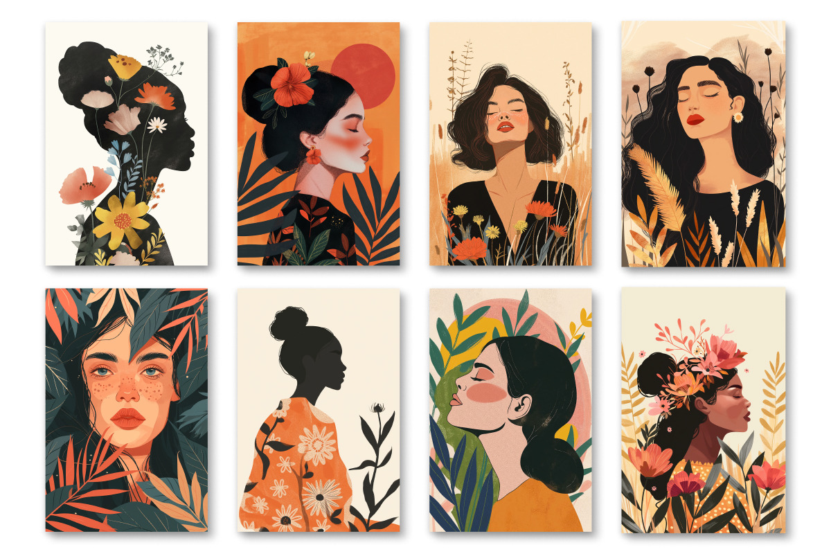 Enchanting Boho Femme Portraits, a Person Illustration by Whimsy Brush Studio (Photo 2 of 5)