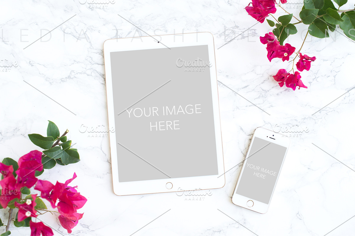 Tablet Styled Stock Photography, an iPad Mockup by Ledia Tashi Designs