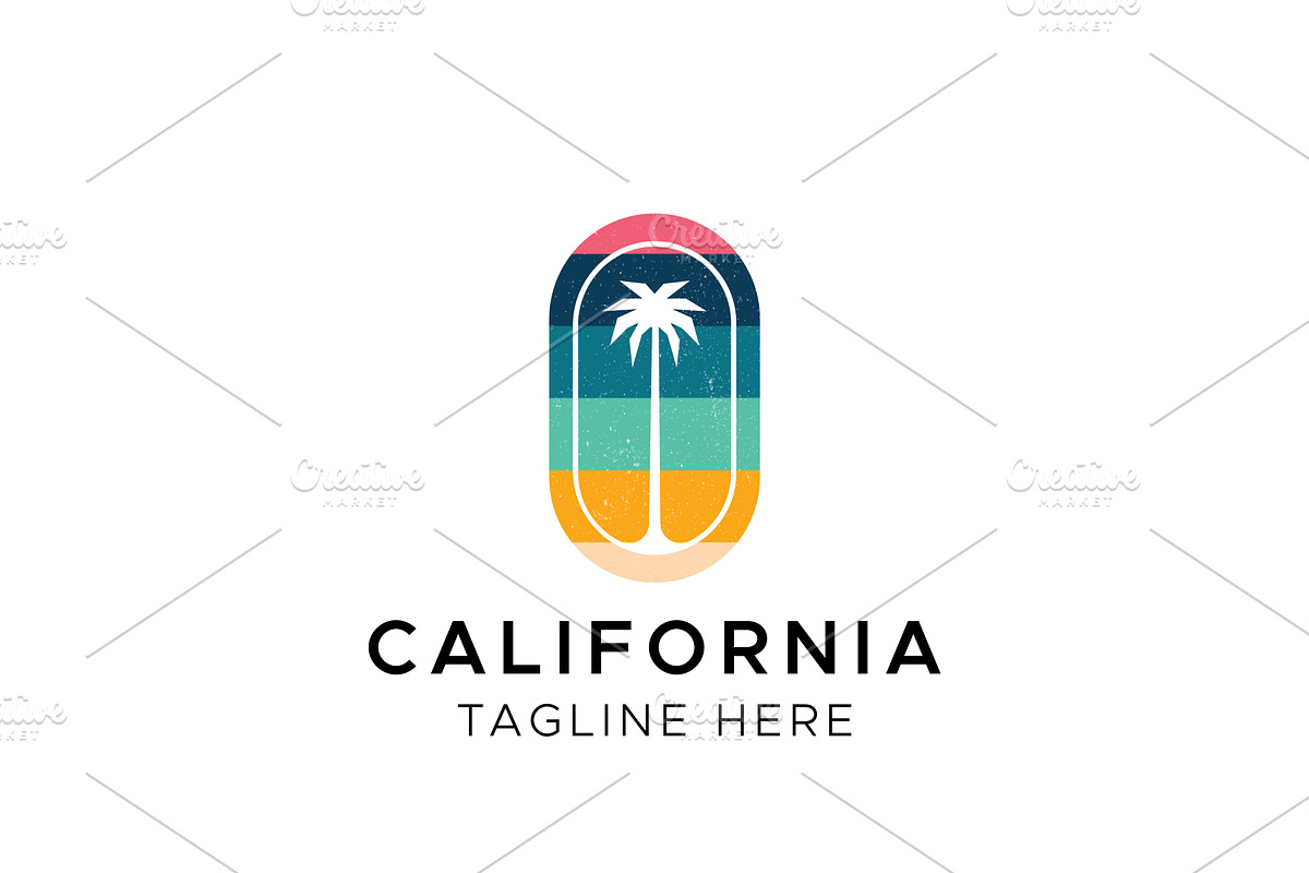 California Palm Beach Logo Design, a Branding & Logo Template by AlvinStd