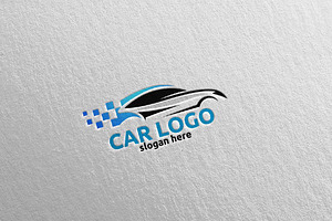 Car Logo For Sport, Rent Or Mechanic