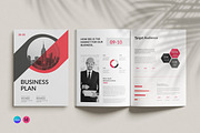 Business Plan Brochure Template, a Brochure Template by PixWork (Thumbnail 1 of 6)