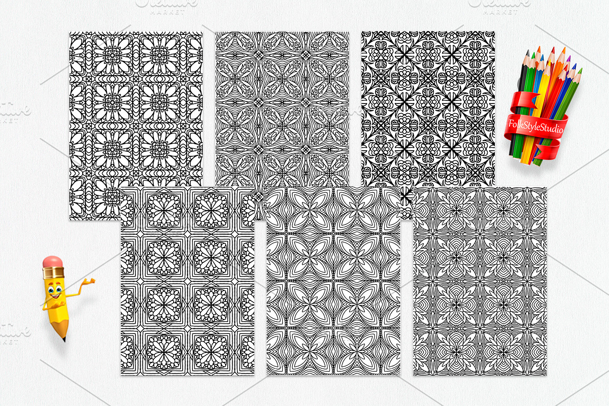 Geometric tile collection Vol-03, a Brushes & More by dnapslvsk (Photo 5 of 7)