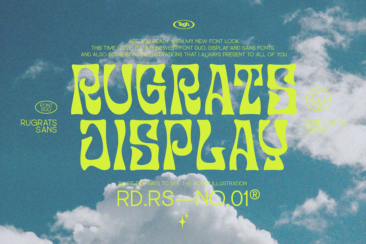 Rugrats font duo + badge, a Font by Tegh co. (Photo 1 of 16)