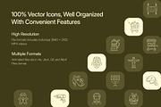 Animated Festival Icon Art Set, an Outline Icon by Prosymbols (Thumbnail 2 of 4)