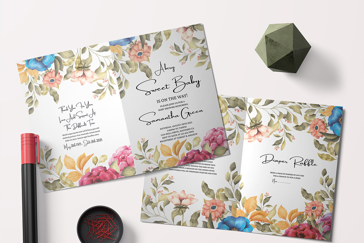 Baby Shower Invitation Template, an Invitation Template by Mazharul Islam (Photo 3 of 3)