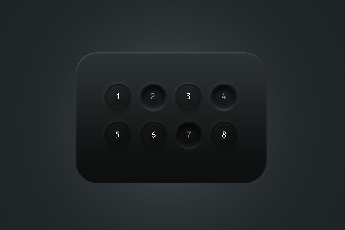 Interface Control Panels- Mega UI V1, an UI Kit Template by Giallo (Photo 1 of 6)