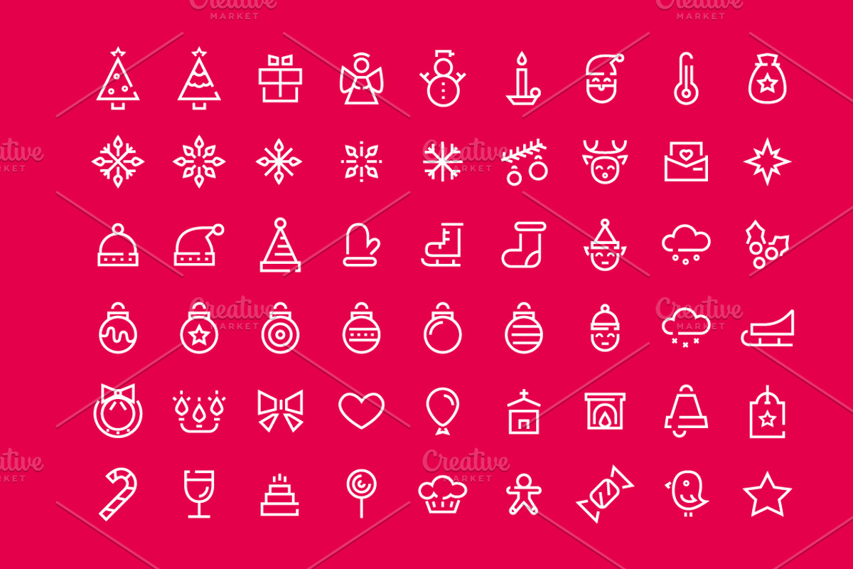 54 Christmas Icons preview 4