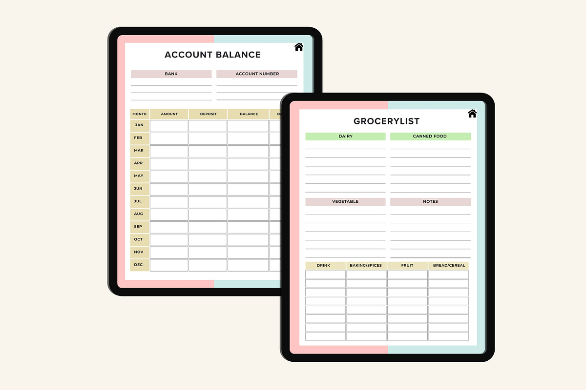 2025 Digital Home Management Binder, a Stationery Template by Designmela01 (Photo 6 of 8)