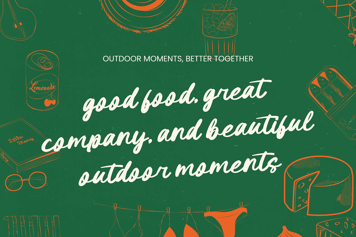 Outdoor Picnic Bold Brush Font, a Script Font by Letterena Studios Script (Photo 3 of 10)
