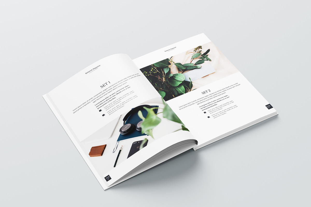 Botanic / Word & InDesign, a Magazine Template by obidullah_01