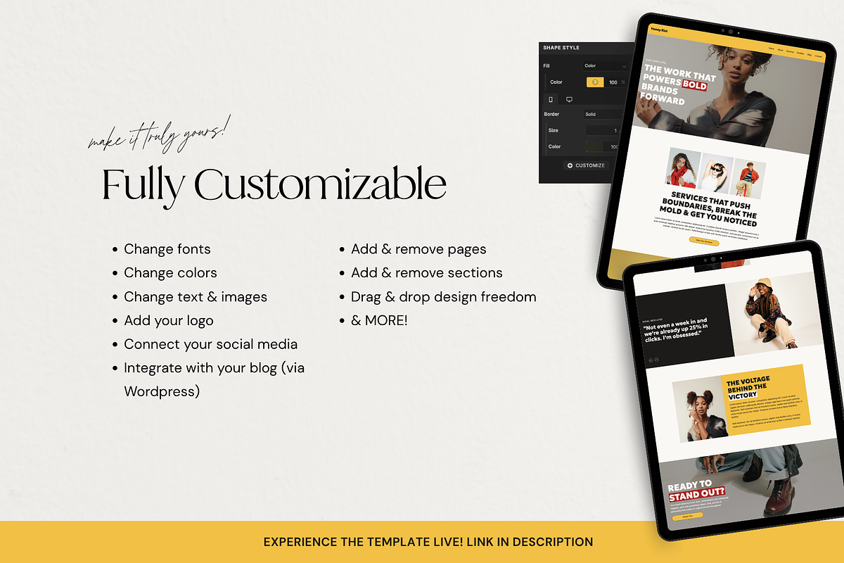 Bold Showit Website Template, a Squarespace Template by Breah Designs (Photo 5 of 10)
