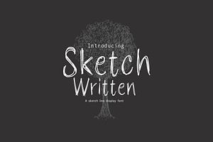 Sketch Written Display Font