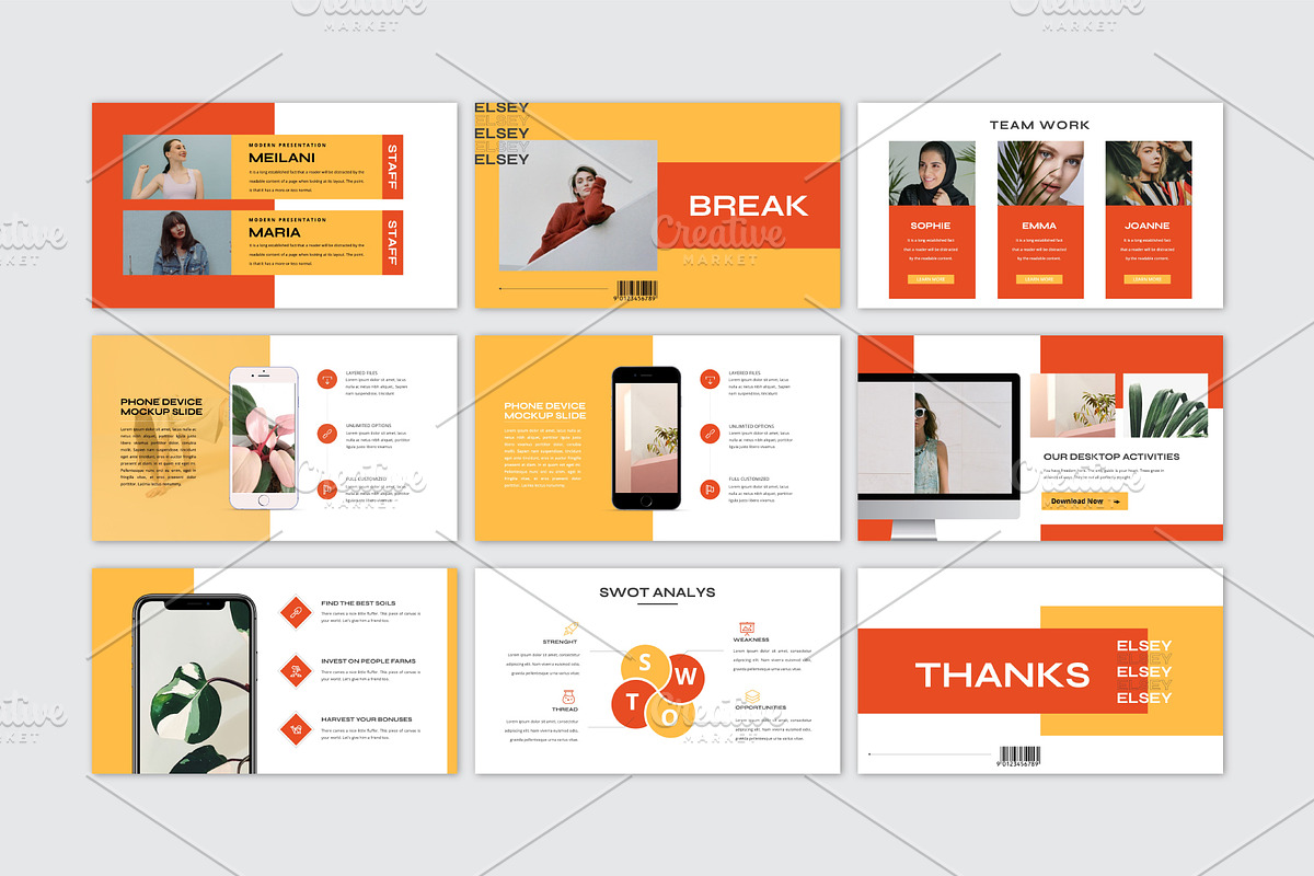 Elsey Minimal Powerpoint Template, a Presentation Template by Fortyone (Photo 5 of 5)