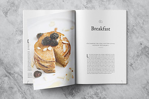 Minimalist Cookbook Template