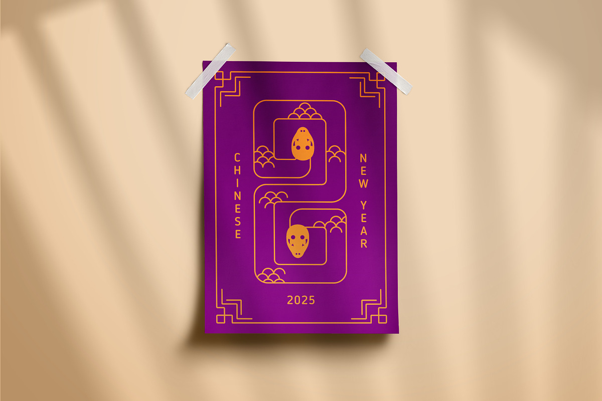 Happy Chinese New Year 2025 cards, a Decorative Illustration by Good Studio (Photo 8 of 11)