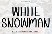 White Snowman, a Script Font by InermediaSTUDIO (Thumbnail 1 of 8)