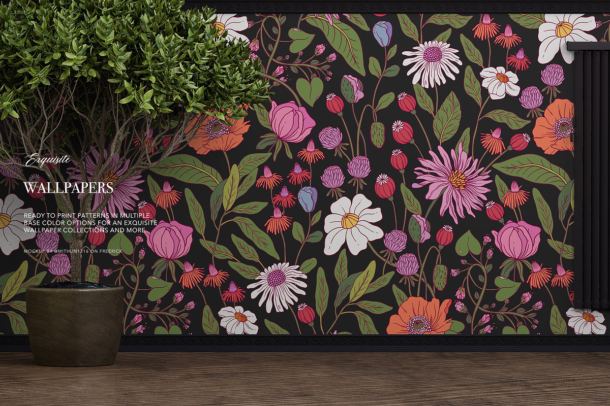 Floral Modern Pattern and Graphics, a Pattern Graphic by likorbut (Photo 10 of 10)