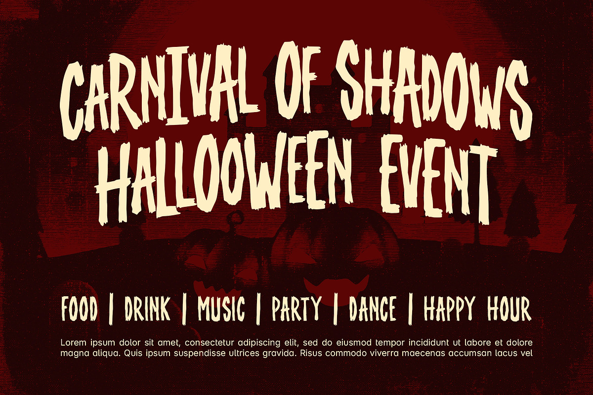 Moonshiver - Horror Display Font, a Handwritten Font by Youthlabs Studio (Photo 4 of 12)