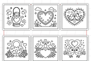 Hearts of Love Coloring Book, an Illustration by Ink Gallery (Thumbnail 8 of 9)