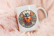 Stained Glass Ladybug Sublimation, an Illustration by RobertsArt (Thumbnail 6 of 7)