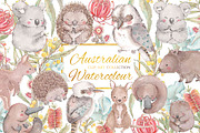 Australian Watercolour Animals, an Illustration by Jen Digital Art (Thumbnail 1 of 4)