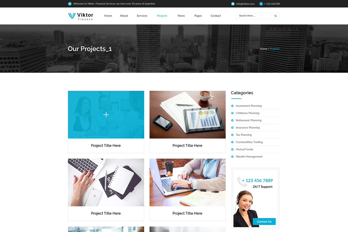 Viktor - Corporate Muse Template, a HTML Template by DigitalCenturySF (Photo 6 of 12)