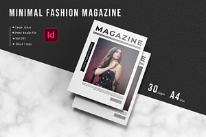 Minimal Fashion Magazine Template, a Magazine Template by retrographix