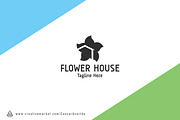 Flower House Logo Template, a Branding & Logo Template by Avartde Creative (Thumbnail 2 of 2)