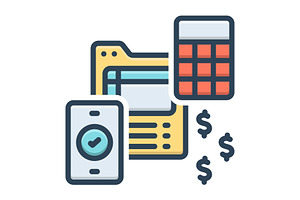Payable account color icon, a Duotone Icon by Creative priyanka