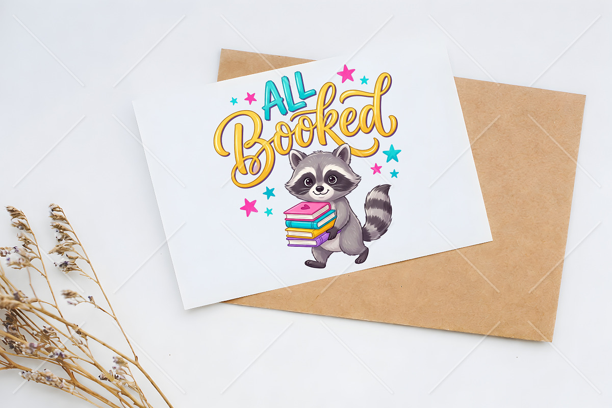 Cute Raccoon School PNG, a Seasonal Illustration by Canvas Craft (Photo 5 of 5)