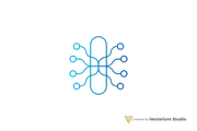 Circuit Node Abstract Logo, a Branding & Logo Template by Vectorium Studio (Thumbnail 5 of 16)