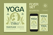 Yoga Class Flyer, a Flyer Template by graphicook (Thumbnail 1 of 3)