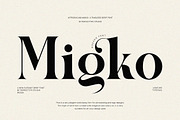 Migko Modern Ligature Serif Font, a Serif Font by Perfectype (Thumbnail 1 of 6)