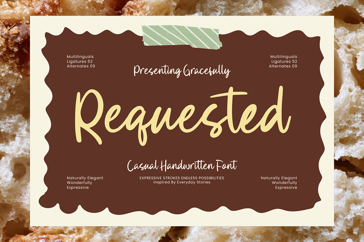 Requested Casual Handwritten, a Handwritten Font by AmorfaType (Photo 1 of 8)