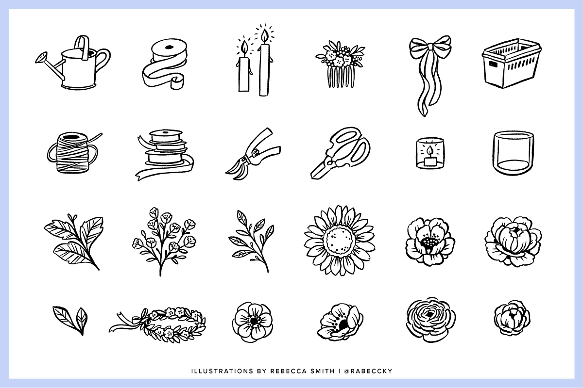 Hand Drawn Floral Studio, an Illustration by rabeccky (Photo 3 of 7)